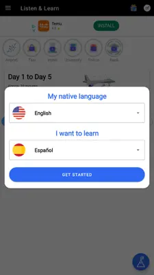 Learn English android App screenshot 0